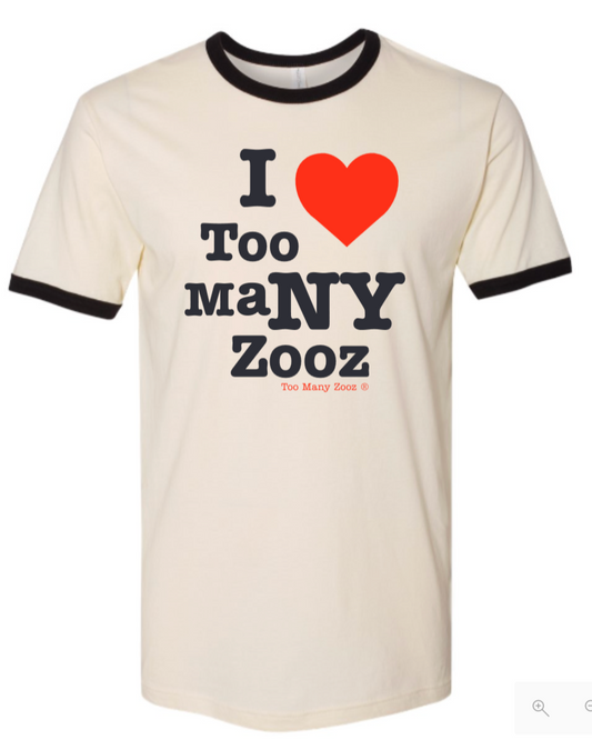 I ♡ NY T-Shirt (Cream/Black Ringer)